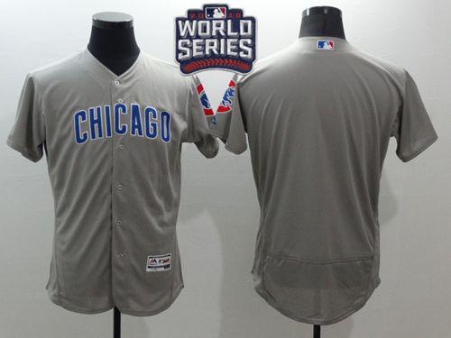 Custom Fan-Made Bound Grey 2016 Chicago Cubs Baseball Jersey Chicago Cubs Grey 2016 Baseball Jersey