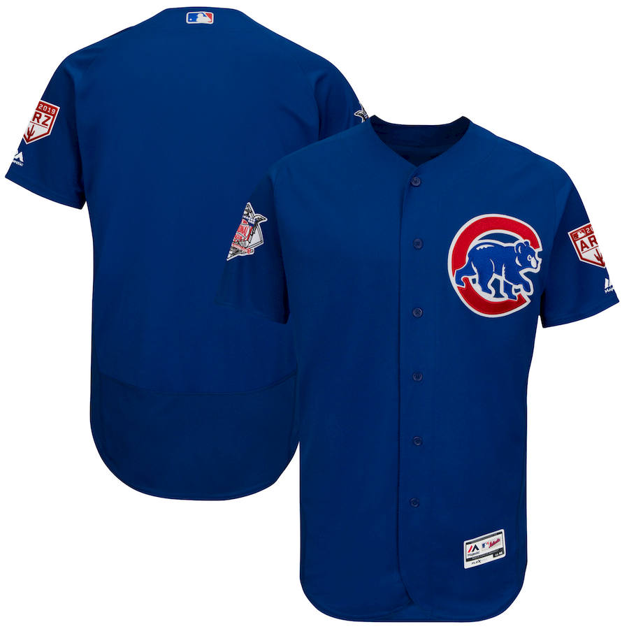 Custom Fan-Made Spring Training Royal 2019 Chicago Cubs Baseball Jersey Chicago Cubs 2019 Baseball Jersey