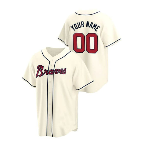 Custom cream baseball jersey #00 | GameDay Jerseys