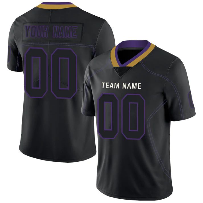 Custom black football jersey | GameDay Jerseys