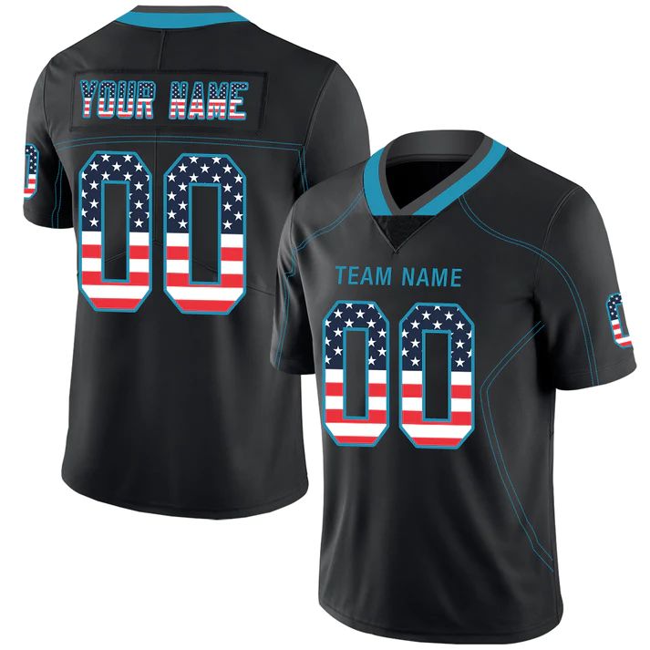 Custom black football jersey | GameDay Jerseys