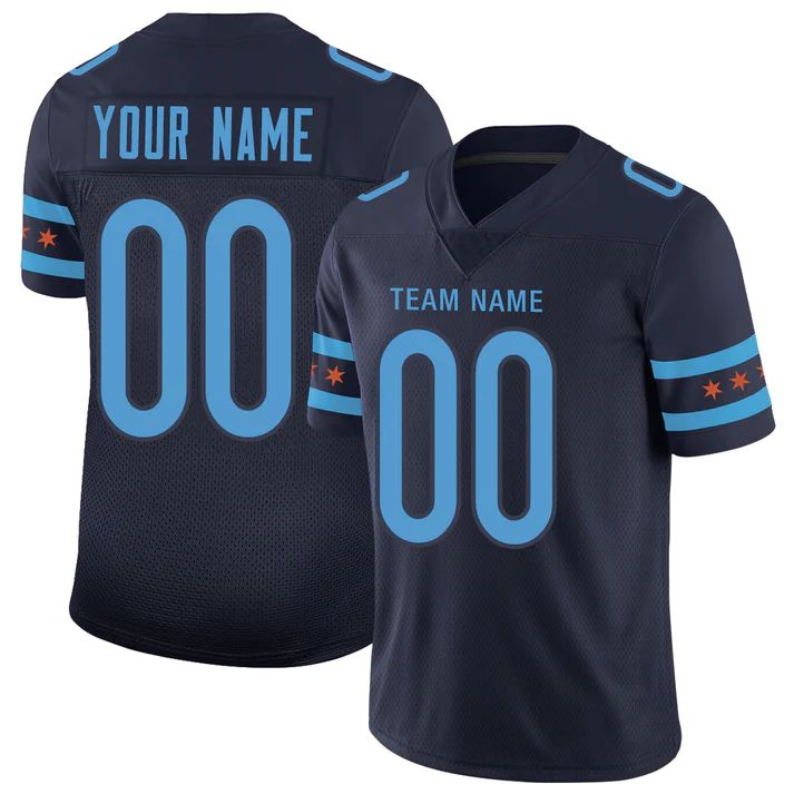 Custom navy football jersey | GameDay Jerseys