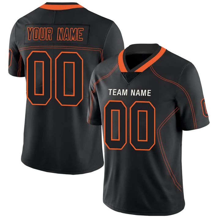 Custom black football jersey | GameDay Jerseys