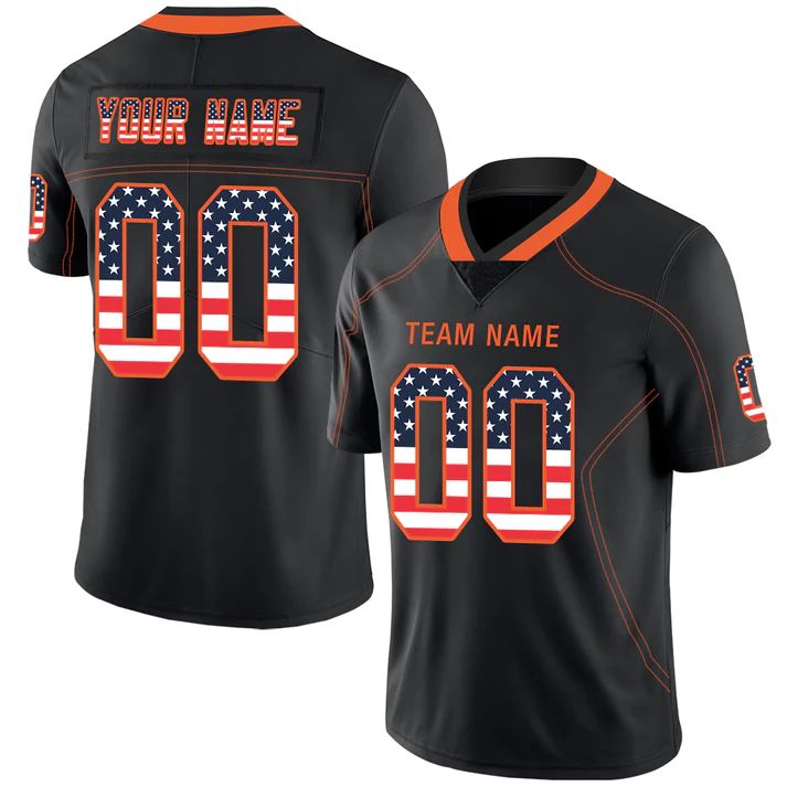 Custom black football jersey | GameDay Jerseys