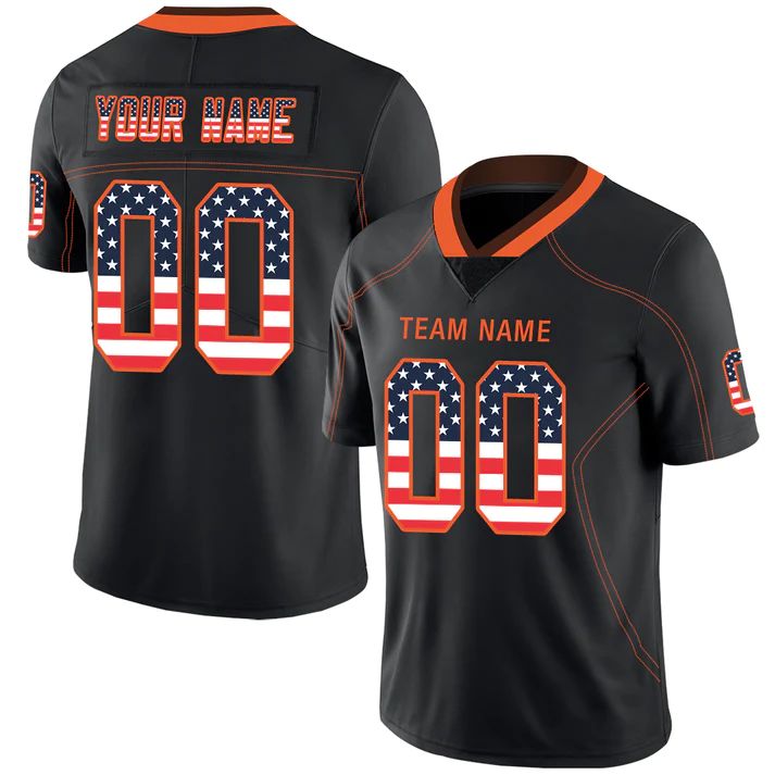 Custom black football jersey | GameDay Jerseys