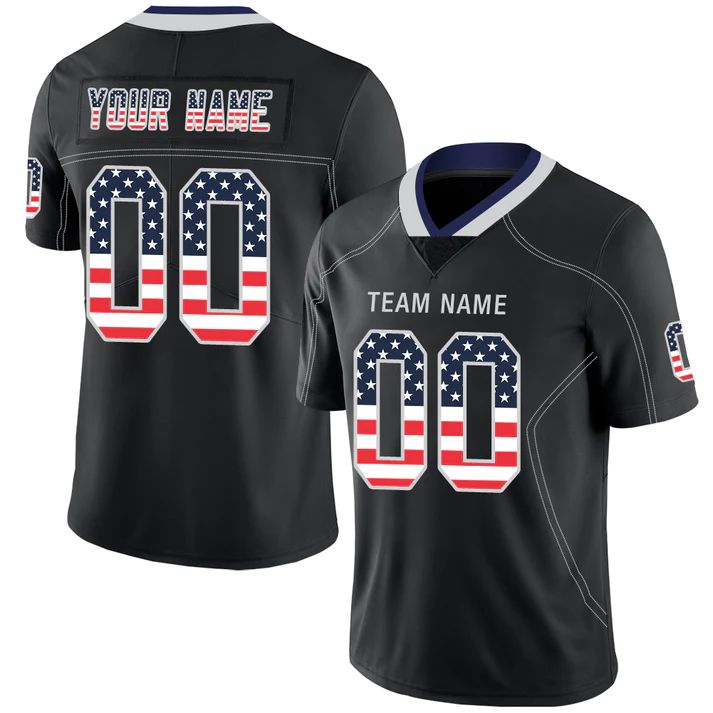 Custom black football jersey | GameDay Jerseys