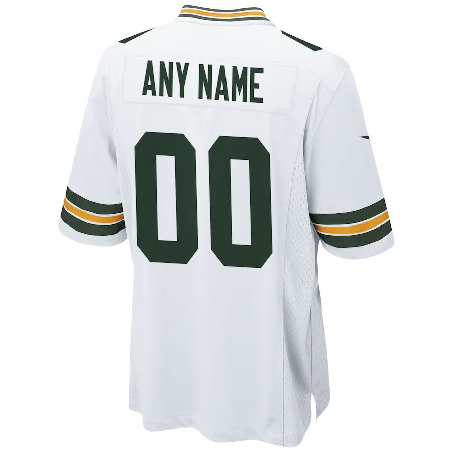 Custom white football jersey front view | GameDay Jerseys