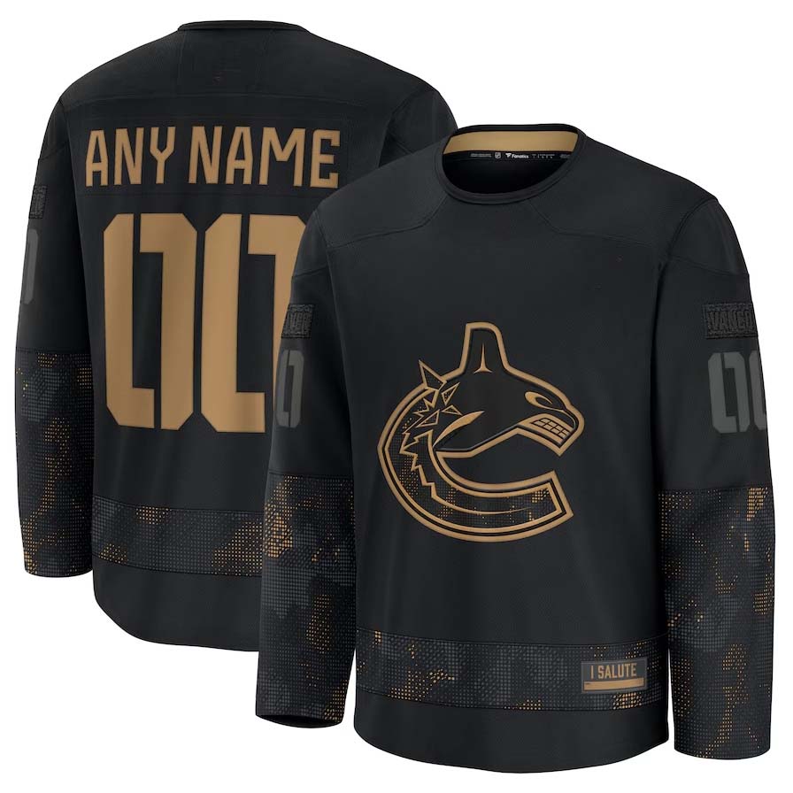Custom Black 2024 VAN Hockey Shirt Top