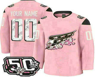 Custom pink hockey jersey | GameDay Jerseys