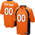 Custom D.Broncos Orange Game Jersey Stitched Jersey American Football Jerseys