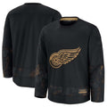 D.Red Wings Fanatics 2024 Military Appreciation Practice Jersey - Black Stitched American Hockey Jerseys