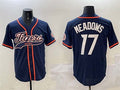 Detroit Tigers #17 Parker Meadows Navy With Patch Cool Base Stitched Baseball Jersey