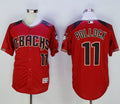 Custom Fan-Made Pollock Brick Red Arizona Diamondbacks Baseball Jersey Arizona Diamondbacks Red Baseball Jersey