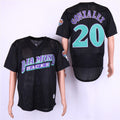 Custom Fan-Made Luis Gonzalez BP Arizona Diamondbacks #20 Black Baseball Jersey