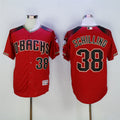 Custom Fan-Made Curt Schilling Arizona Diamondbacks #38 Red Baseball Jersey