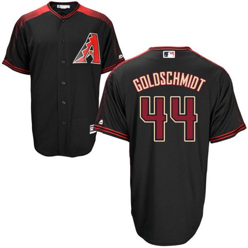 Custom Fan-Made Paul Goldschmidt Brick Arizona Diamondbacks #44 Black Baseball Jersey
