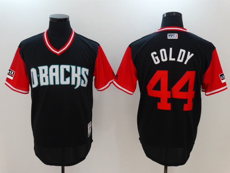 Custom Fan-Made Paul Goldschmidt Goldy Arizona Diamondbacks #44 Black 2018 Baseball Jersey