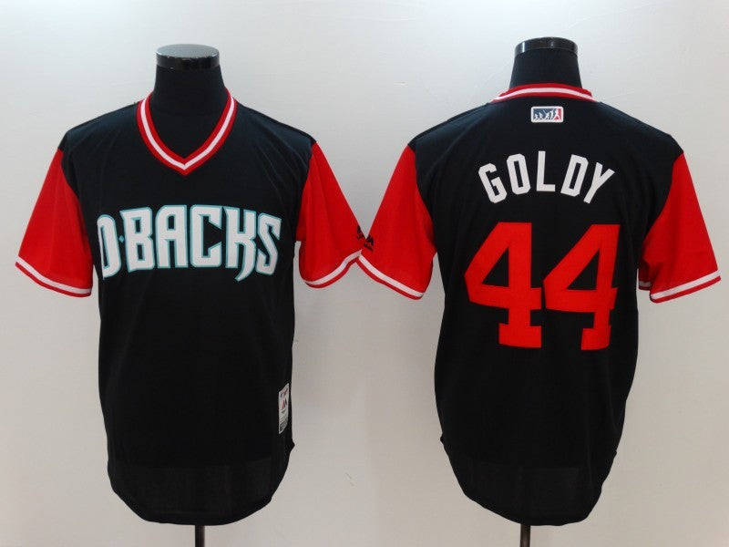 Custom Fan-Made Paul Goldschmidt Goldy Arizona Diamondbacks #44 Black 2017 Baseball Jersey