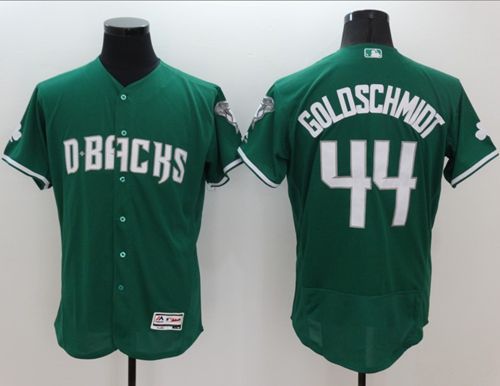 Custom Fan-Made Paul Goldschmidt Celtic Arizona Diamondbacks #44 Green Baseball Jersey