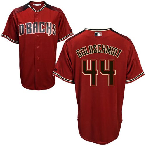 Custom Fan-Made Paul Goldschmidt Brick Arizona Diamondbacks #44 Red Baseball Jersey