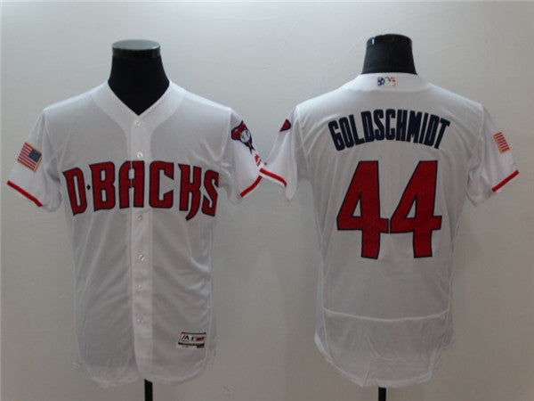 Custom Fan-Made Paul Goldschmidt Arizona Diamondbacks #44 White Baseball Jersey
