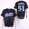Custom Fan-Made Randy Johnson BP Arizona Diamondbacks #51 Black Baseball Jersey