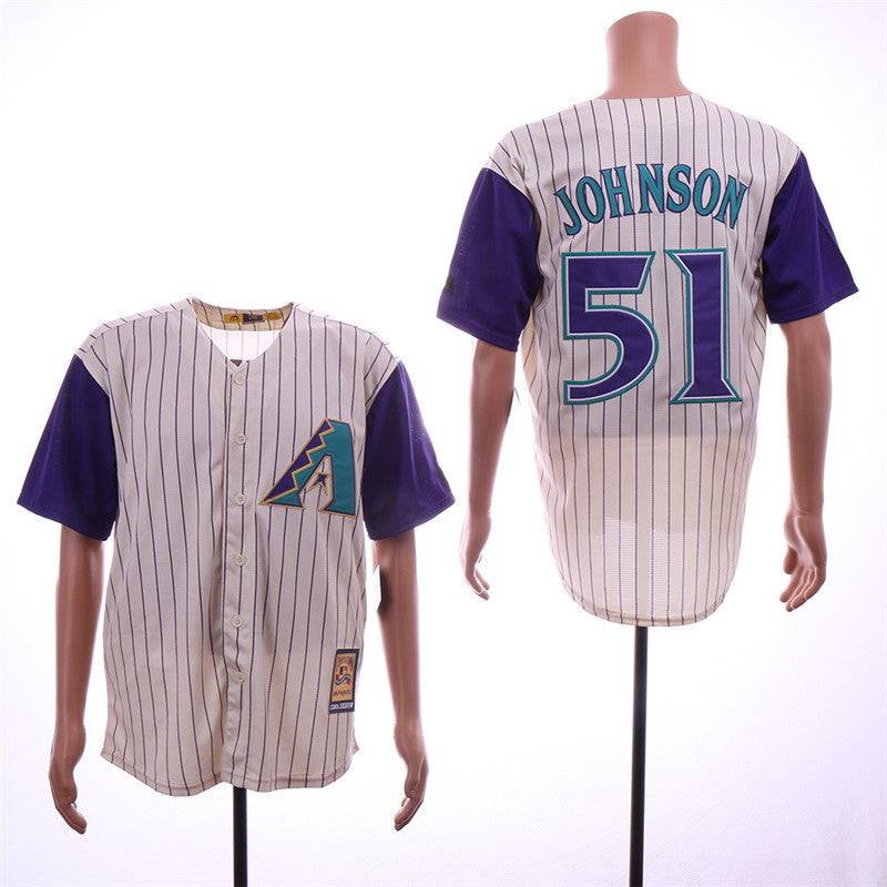 Custom Fan-Made Randy Johnson Arizona Diamondbacks #51 Baseball Jersey