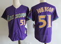 Custom Fan-Made Randy Johnson Arizona Diamondbacks #51 Purple Baseball Jersey