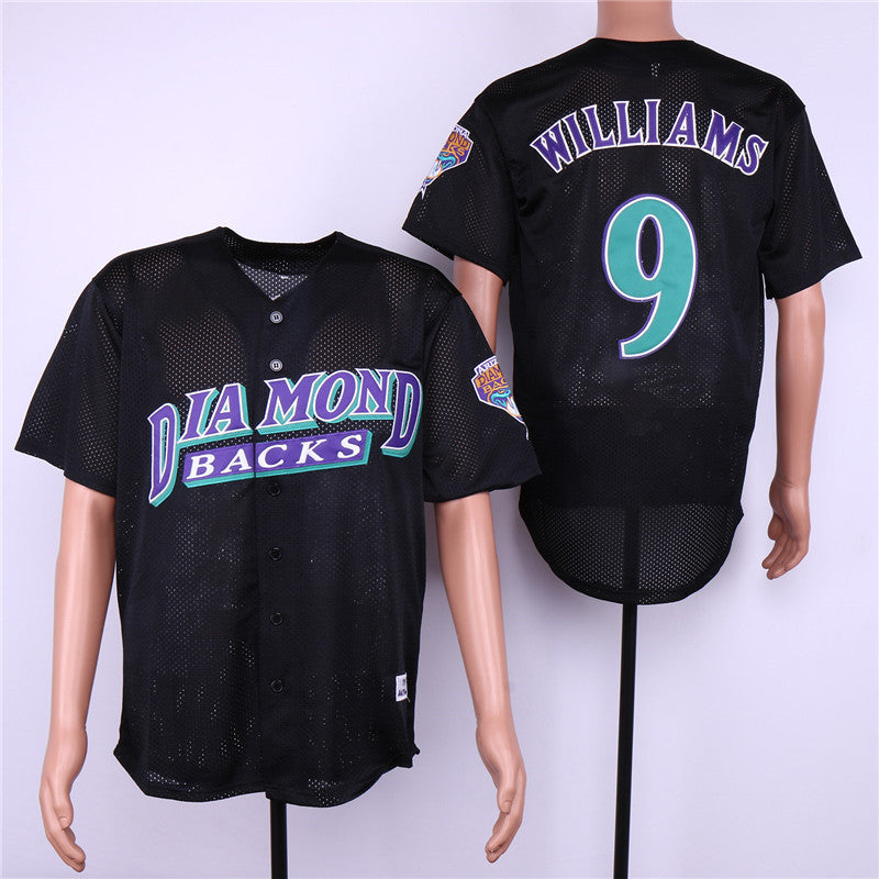 Custom Fan-Made Matt Williams Arizona Diamondbacks #9 Black Baseball Jersey