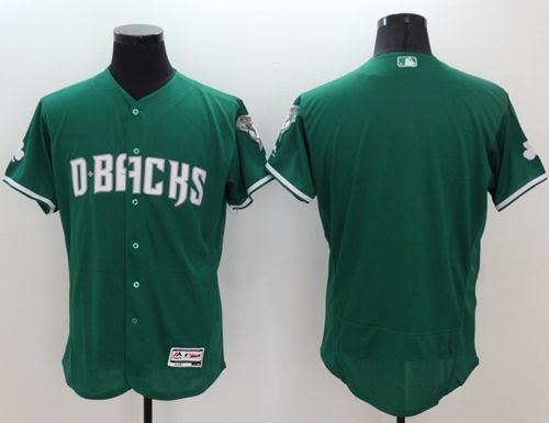Custom Fan-Made Celtic Green Arizona Diamondbacks Baseball Jersey Arizona Diamondbacks Green Baseball Jersey