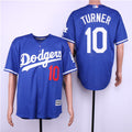 Custom Fan-Made Justin Turner Los Angeles Dodgers #10 Blue Baseball Jersey