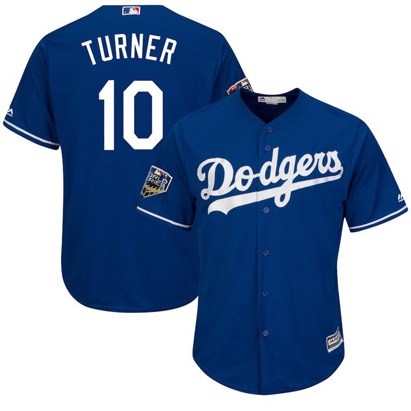 Custom Fan-Made Justin Turner Los Angeles Dodgers #10 2018 Baseball Jersey