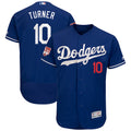 Custom Fan-Made Justin Turner Spring Training Los Angeles Dodgers #10 2019 Baseball Jersey