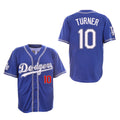 Custom Fan-Made Justin Turner Design Los Angeles Dodgers #10 Baseball Jersey