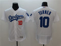 Custom Fan-Made Justin Turner Los Angeles Dodgers #10 White Baseball Jersey
