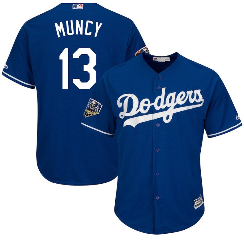 Custom Fan-Made Max Muncy Los Angeles Dodgers #13 2018 Baseball Jersey
