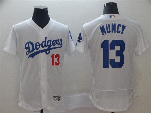 Custom Fan-Made Max Muncy Los Angeles Dodgers #13 White Baseball Jersey