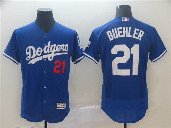 Custom Fan-Made Walker Buehler Los Angeles Dodgers #21 Baseball Jersey