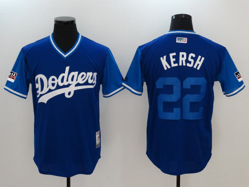 Custom Fan-Made Clayton Kershaw Kersh Los Angeles Dodgers #22 2018 Baseball Jersey