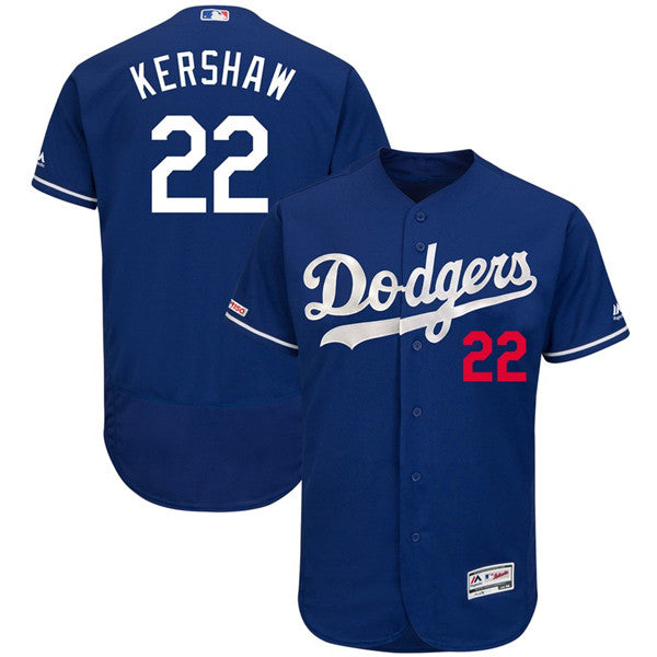Custom Fan-Made Clayton Kershaw Los Angeles Dodgers #22 Baseball Jersey