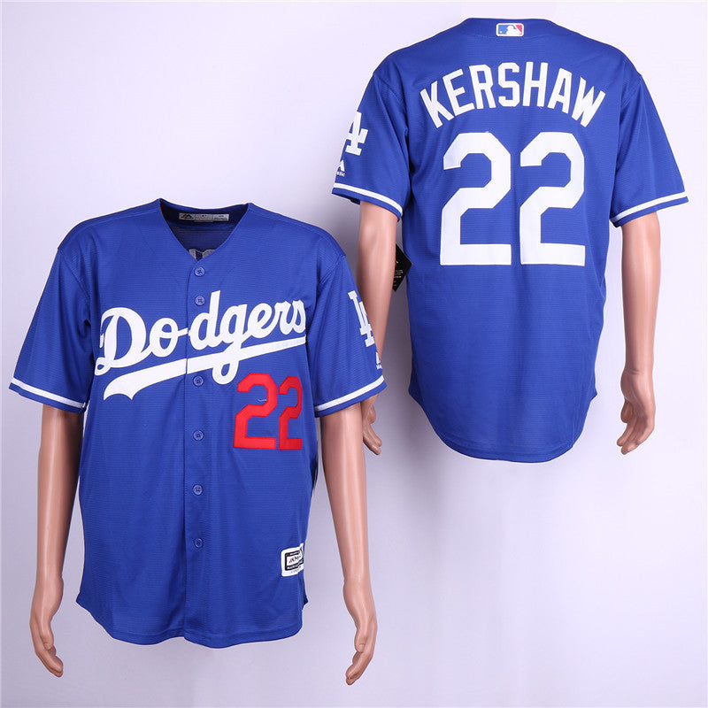 Custom Fan-Made Clayton Kershaw Los Angeles Dodgers #22 Baseball Jersey