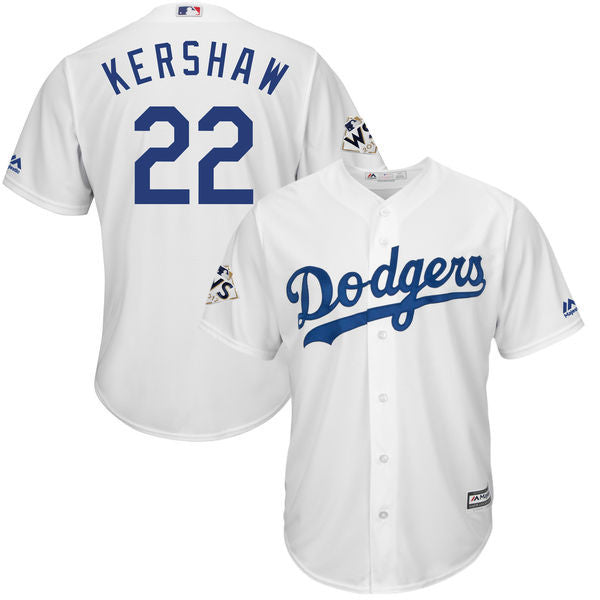 Custom Fan-Made Clayton Kershaw Bound Los Angeles Dodgers #22 White 2017 Baseball Jersey