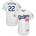 Custom Fan-Made Clayton Kershaw Bound Los Angeles Dodgers #22 White 2017 Baseball Jersey