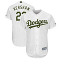 Custom Fan-Made Clayton Kershaw Los Angeles Dodgers #22 White 2018 Baseball Jersey