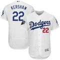 Custom Fan-Made Clayton Kershaw Los Angeles Dodgers #22 White 2018 Baseball Jersey