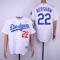 Custom Fan-Made Clayton Kershaw Los Angeles Dodgers #22 White Baseball Jersey