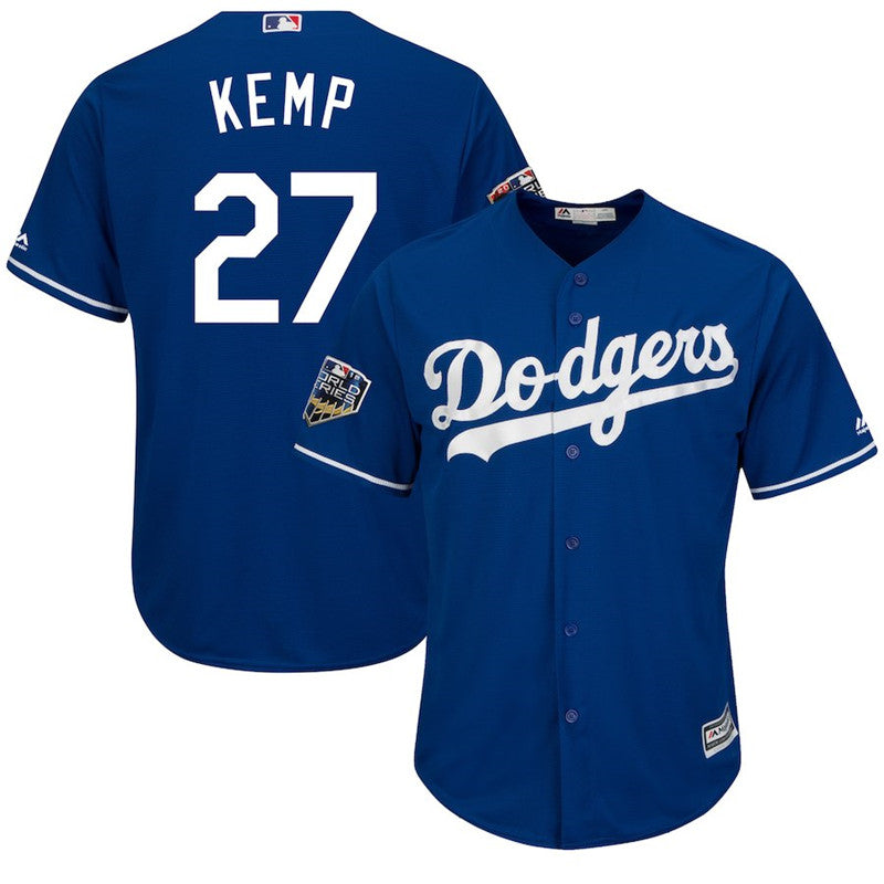 Custom Fan-Made Matt Kemp Los Angeles Dodgers #27 2018 Baseball Jersey