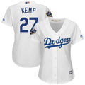 Custom Fan-Made Matt Kemp Women Los Angeles Dodgers #27 White 2018 Baseball Jersey