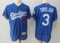Custom Fan-Made Chris Taylor Los Angeles Dodgers #3 Blue Baseball Jersey