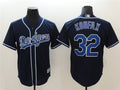 Custom Fan-Made Sandy Koufax Los Angeles Dodgers #32 Navy Baseball Jersey